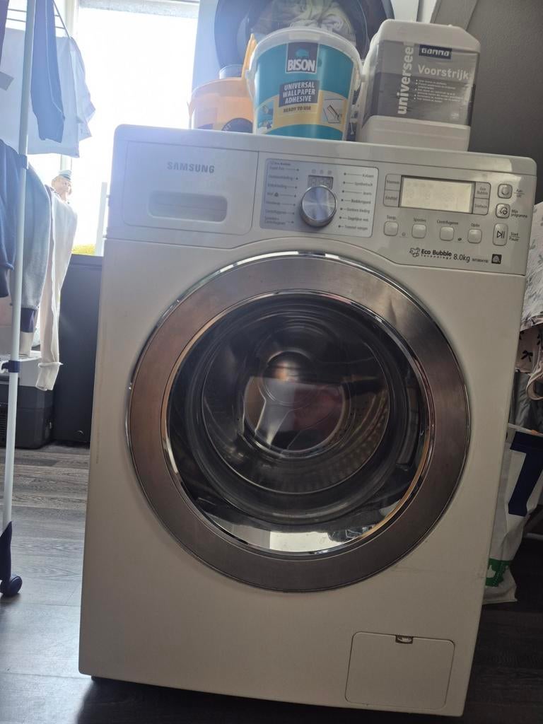 Samsung Wasmachine 8 kg Eco Bubble - Goed Werkend [bieden], 1200 tot 1600 toeren, Gebruikt, 8 tot 10 kg, Ophalen of Verzenden