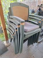 Hartman tuinset met 6 stoelen, Tuin en Terras, Tuinstoelen, Ophalen, Gebruikt, Kunststof, Stapelbaar