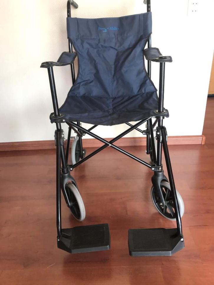 Preston Ability opvouwbare reisrolstoel, Diversen, Rolstoelen, Zo goed als nieuw, Duwrolstoel, Inklapbaar, Ophalen