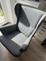 Ikea strandmon fauteuil met voetenbank - Zo goed als nieuw, Ophalen, Zo goed als nieuw, 75 tot 100 cm, Stof