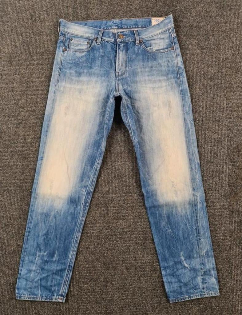 G-star raw 3301 Tapered RL W28 L32 WMN Tulsi2832 Blauw, Blauw, Ophalen of Verzenden, W28 - W29 (confectie 36), G-STAR RAW
