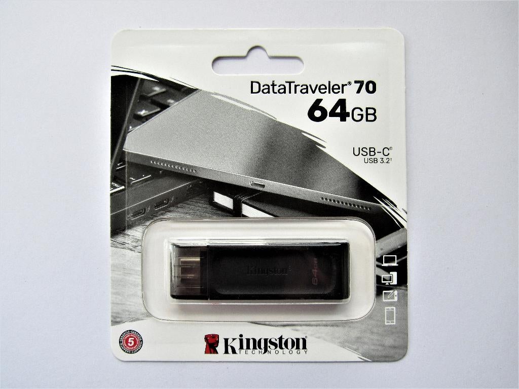 Kingston USB C 3.1 stick 64GB nieuw, Computers en Software, USB Sticks, Kingston, Nieuw, Ophalen of Verzenden, Customerservice@kingston.eu