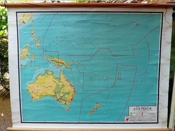 Schoolkaart Australie. beschikbaar voor biedingen