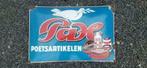 Origineel antiek emaille reclame bord - Pax Poetsartikelen, Ophalen of Verzenden, Gebruikt, Reclamebord