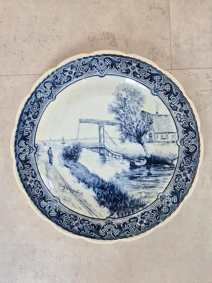 Royal Sphinx Maastricht Wandbord Poggenbeek, Antiek en Kunst, Antiek | Wandborden en Tegels, Ophalen of Verzenden