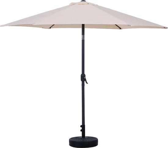 Feel furniture Parasol - Kantelbaar - 3 meter - Crème, Tuin en Terras, Parasols, Nieuw, Stokparasol, 2 tot 3 meter, Kantelbaar