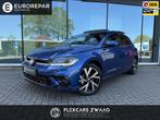 Volkswagen POLO 1.0 TSI R-Line Business - Automaat - Navi -, Gebruikt, 95 pk, Blauw, Leder en Stof