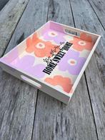 Dienblad kunst handgeschilderd home sweet home roze oranje, Info@kinderworkshops-petra-dongen.nl, Rechthoekig, Hout, Nieuw