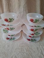 5) vintage set van 6 siepkommen en schotels acropol, Antiek en Kunst, Ophalen of Verzenden