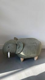 Olifant poef voor kinderen. Zo goed als nieuw!, Ophalen, Zo goed als nieuw, Rond, Minder dan 50 cm