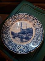 Delfts blauw bord Amsterdam Westertoren, Antiek en Kunst, Ophalen of Verzenden