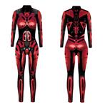 Dames catsuit 15 bodysuit rood zwart robot sexy jumpsuit, Nieuw, Kleding, Verzenden
