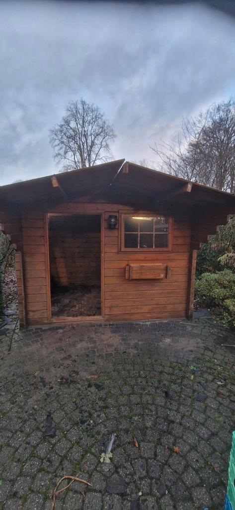 Tuinhuis 250 x 300 cm., Tuin en Terras, Tuinhuizen, Gebruikt, Hout, 200 tot 400 cm, Ophalen
