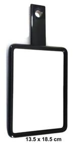 Make-up Spiegel - Zwart - Kan staan/Hangen - 13,5 x 18,5 cm, Ophalen of Verzenden, Zo goed als nieuw, Zwart, Gehele gezicht