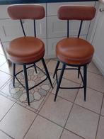 Set van 2 vintage bar krukken, Huis en Inrichting, Ophalen, Gebruikt, 60 tot 90 cm, Metaal