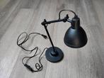 Verstelbare zwarte bureaulamp, Huis en Inrichting, Lampen | Tafellampen, Ophalen of Verzenden, Zo goed als nieuw, Metaal, Minder dan 50 cm