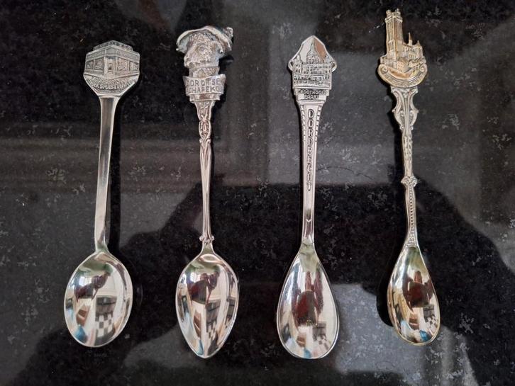 4 x theelepeltjes Dordrecht, Antiek en Kunst, Antiek | Bestek, Ophalen of Verzenden