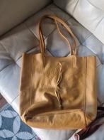 Mosterd gele lere borse in pelle tas, Ophalen of Verzenden, Zo goed als nieuw, Geel