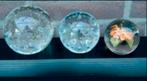3 x  massief glazen bol, Antiek en Kunst, Antiek | Glas en Kristal, Ophalen
