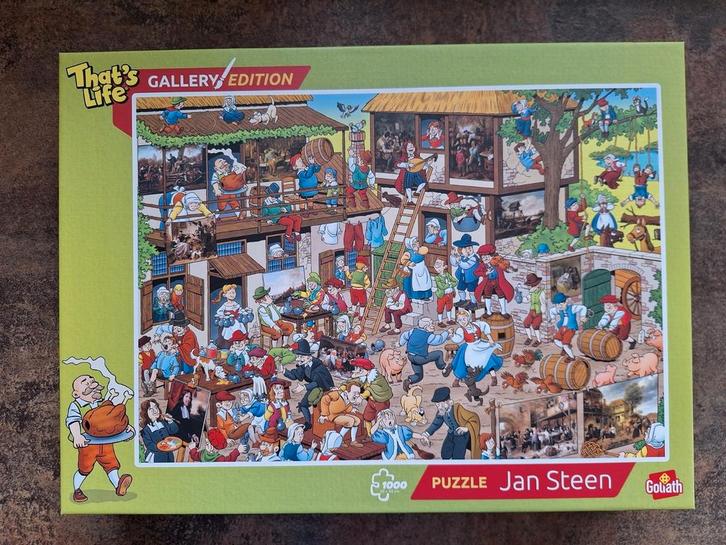 🖌Goliath - Jan Steen - Galery Edition - 1000 🧩🧩, Hobby en Vrije tijd, Denksport en Puzzels, Nieuw, 500 t/m 1500 stukjes, Ophalen of Verzenden