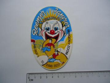 sticker oud KERMIS Bergen op zoom Reemer Jan pop strip retro beschikbaar voor biedingen