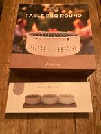 Jens Living tafel BBQ rond + serveerschaaltjes, Ophalen, Zo goed als nieuw, Overige typen