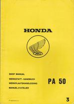 Honda PA50 werkplaatshandleiding (3202z) bromfiets, Fietsen en Brommers, Ophalen of Verzenden, Zo goed als nieuw