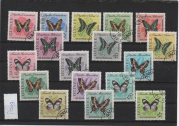 Vlinders - Guinee  - Gestempeld used 17v beschikbaar voor biedingen