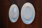 antieke witte schalen. groot en ovaal, Ophalen of Verzenden