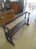 Oer 11584 ANTIEKE 19e eeuwse eiken Franse kerk bank, Antiek en Kunst, Antiek | Meubels | Stoelen en Banken, Ophalen