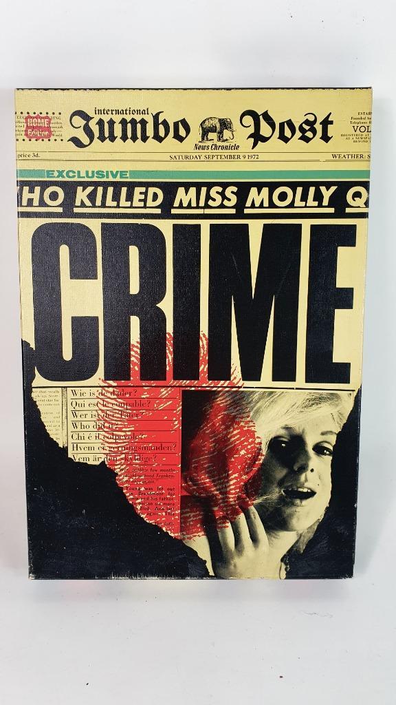 Crime, Who killed Miss Mollie Q? Vintage Jumbo 1972. 8C7, Hobby en Vrije tijd, Gezelschapsspellen | Bordspellen, Gebruikt, Ophalen of Verzenden