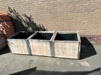 Stoere plantenbakken 75x75 hoogte 60cm met worteldoek, Ophalen, Maria louiselaan 21 Naarden, Zo goed als nieuw, Balkon