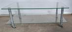 Glazen salontafel 37 x 100 x 60 cm, Huis en Inrichting, Tafels | Salontafels, Ophalen, Gebruikt, 50 tot 100 cm, 50 tot 100 cm