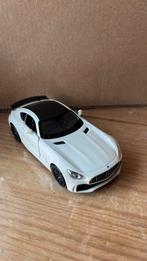 Welly Schaalmodel Mercedes Amg Gtr 12 Cm Staal Crème, Ophalen of Verzenden, Zo goed als nieuw, Auto, Overige merken
