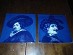 Delfsblauw wandtegels met beelden van Rembrandt en Rubens, Antiek en Kunst, Ophalen of Verzenden