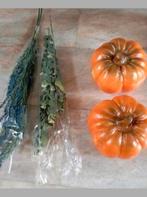 Pompoen 15 cm doorsnede ongeveer,bosje lavendel enz Kunst, Ophalen of Verzenden