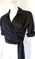 LIU JO WIKKEL BLOUSE, ZWART, MAAT 40 (NEW €190)💖💖💖, Kleding | Dames, Blouses en Tunieken, Maat 38/40 (M), Liu Jo, Zwart, Ophalen of Verzenden