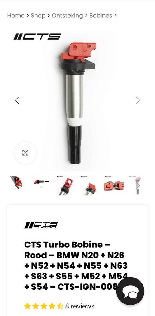 CTS Turbo Bobine Rood - BMW/Mini, Auto-onderdelen, Motor en Toebehoren, BMW, Mini, Gebruikt, Ophalen of Verzenden