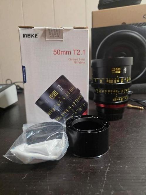 Meike 50mm T2.1 FF Prime RF + EF -Mount objectief, Audio, Tv en Foto, Fotografie | Lenzen en Objectieven, Zo goed als nieuw, Ophalen of Verzenden