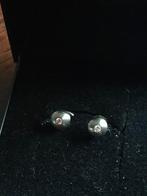 Edelstale ( titanium) oorstekers met diamantje, Sieraden, Tassen en Uiterlijk, Ophalen of Verzenden, Zo goed als nieuw, Overige materialen