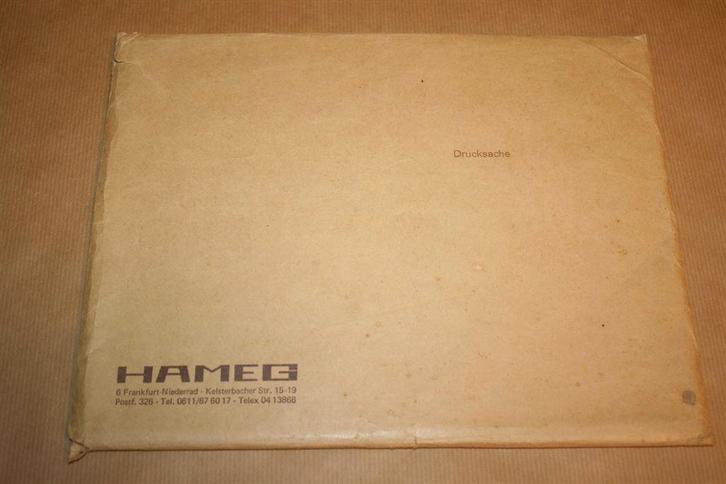 Zeldzame handleiding Hameg Oscilloscoop !!, Boeken, Techniek, Gelezen, Bouwkunde, Ophalen of Verzenden