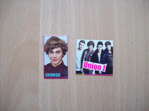 Sticker van George Shelley / Union J - 2 stickers, Verzamelen, Stickers, Nieuw, Ophalen of Verzenden