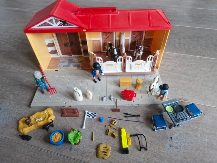 Playmobil 5348 mijn meeneem paardenstal, Kinderen en Baby's, Speelgoed | Playmobil, Zo goed als nieuw, Complete set, Ophalen of Verzenden
