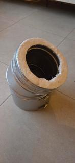 Dubbelwandig rookkanaal 45 graden bocht, AT Schiedel, Huis en Inrichting, Kachels, Ophalen of Verzenden, Nieuw, Hout, Houtkachel