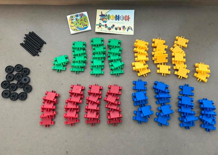 Clics bouwstenen (90+ stuks), Kinderen en Baby's, Speelgoed | Bouwstenen, Zo goed als nieuw, Overige merken, Ophalen