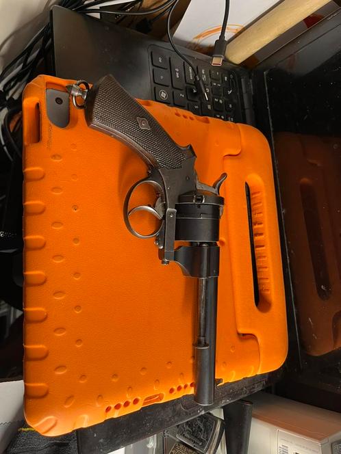 Lefaucheux penvuur revolver 12 mm zeer goede staat A. Gilon, Verzamelen, Militaria | Algemeen, Landmacht, Ophalen of Verzenden