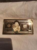 Dagobert Duck Gouden 50 Dollar Biljet Baar Walt Disney 24K V, Verzenden, Donald Duck, Zo goed als nieuw, Overige typen