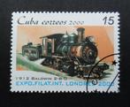Cuba - trein - stoomlocomotief Baldwin 2-8-0 uit 1912 15c, Treinen, Ophalen, Gestempeld