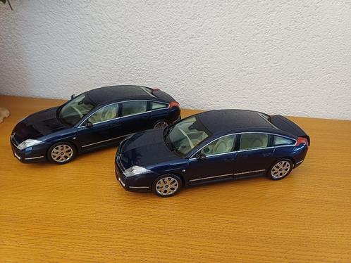 Citroen C6 HDI V6 2006 Norev 181152 Norev Bleu Mauritius, Hobby en Vrije tijd, Modelauto's | 1:18, Gebruikt, Auto, Norev, Ophalen of Verzenden