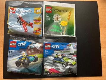 Lego polybags 30664, 30701, 30669 en 30640 beschikbaar voor biedingen
